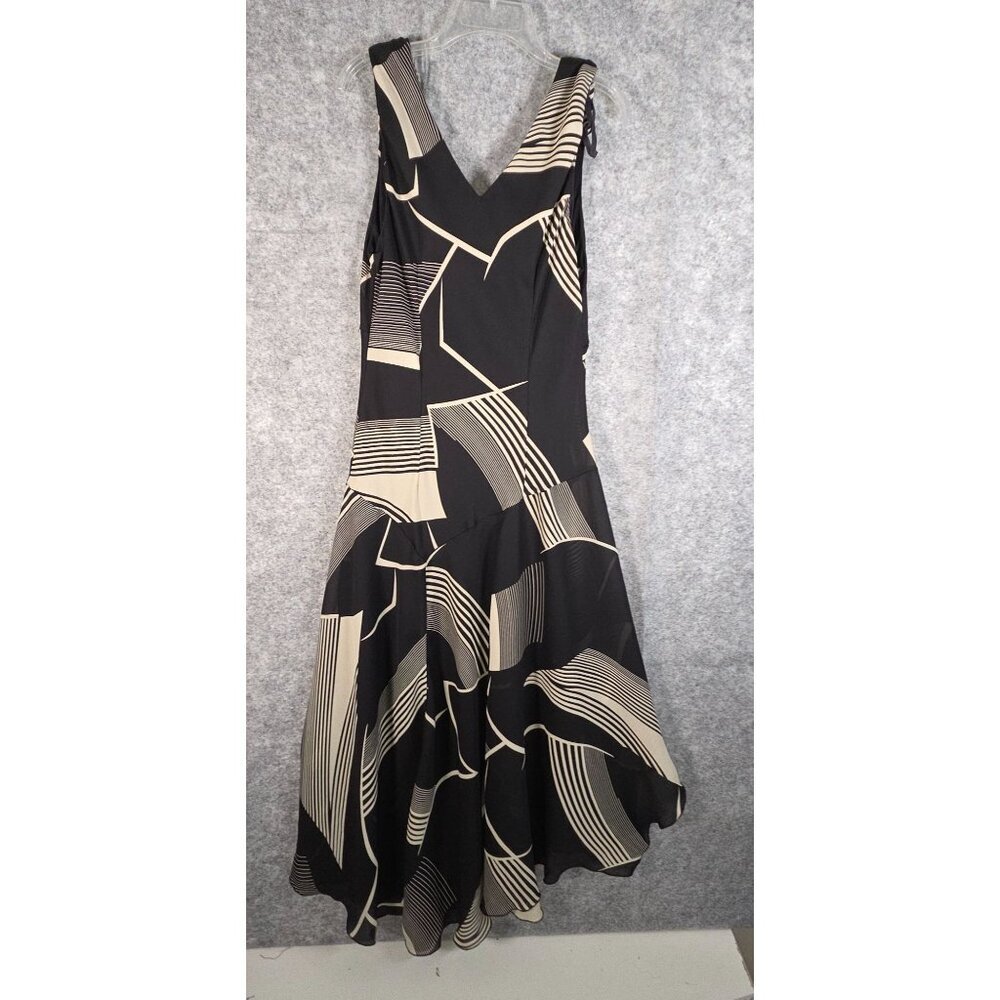 Rabbit Rabbit Rabbit Women's Midi Dress Sleeveless V Neck Multi Color Size 12 - Picture 6 of 10